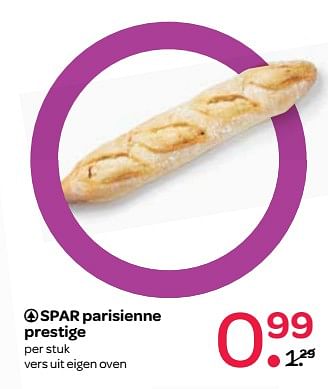 Aanbiedingen Spar parisienne prestige - Spar - Geldig van 19/10/2017 tot 01/11/2017 bij Spar