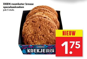 Aanbiedingen Roomboter brosse speculaaskoeken - Huismerk deen supermarkt - Geldig van 22/10/2017 tot 28/10/2017 bij Deen Supermarkten