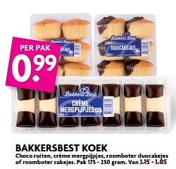 Aanbiedingen Bakkersbest koek - BakkersBest - Geldig van 22/10/2017 tot 28/10/2017 bij Deka Markt