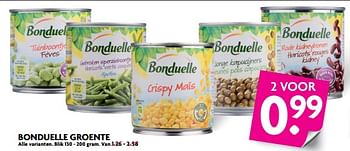 Aanbiedingen Bonduelle groente - Bonduelle - Geldig van 22/10/2017 tot 28/10/2017 bij Deka Markt