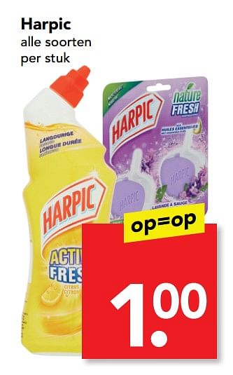 Aanbiedingen Harpic - Harpic - Geldig van 22/10/2017 tot 28/10/2017 bij Deen Supermarkten