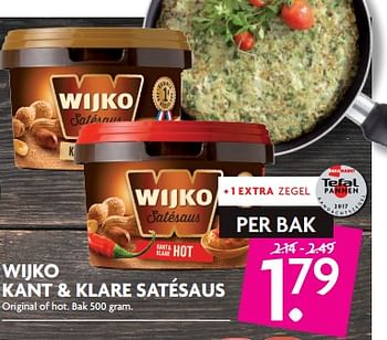 Aanbiedingen Wijko kant + klare satésaus - Wijko - Geldig van 22/10/2017 tot 28/10/2017 bij Deka Markt