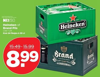 Aanbiedingen Heineken of brand pils - Huismerk - Plus - Geldig van 22/10/2017 tot 28/10/2017 bij Plus