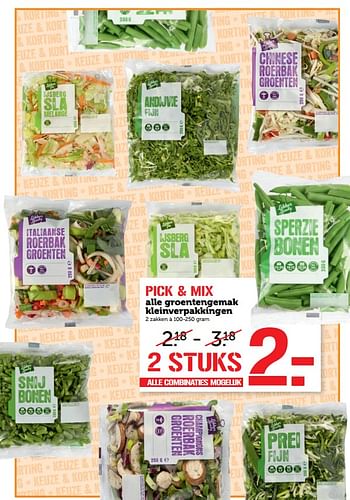 Aanbiedingen Pick + mix - Huismerk - Coop - Geldig van 23/10/2017 tot 29/10/2017 bij Coop