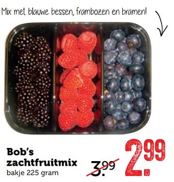 Aanbiedingen Bob`s zachtfruitmix - Huismerk - Coop - Geldig van 23/10/2017 tot 29/10/2017 bij Coop