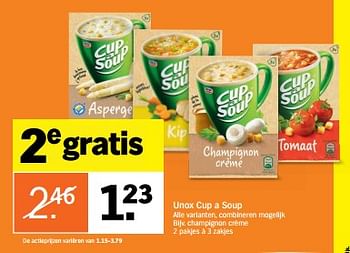 Aanbiedingen Champignon crème - Unox - Geldig van 23/10/2017 tot 29/10/2017 bij Albert Heijn