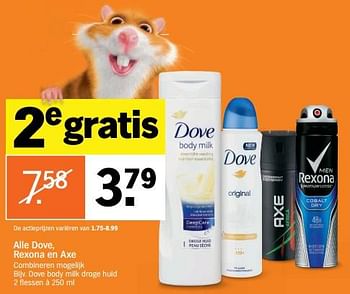 Aanbiedingen Dove body milk droge huid - Dove - Geldig van 23/10/2017 tot 29/10/2017 bij Albert Heijn