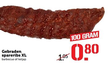 Aanbiedingen Gebraden spareribs xl - Huismerk - Coop - Geldig van 23/10/2017 tot 29/10/2017 bij Coop