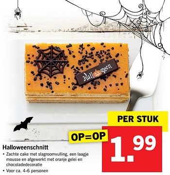 Aanbiedingen Halloweenschnitt - Huismerk - Lidl - Geldig van 23/10/2017 tot 29/10/2017 bij Lidl