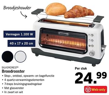 Aanbiedingen Silvercrest broodrooster - SilverCrest - Geldig van 23/10/2017 tot 29/10/2017 bij Lidl