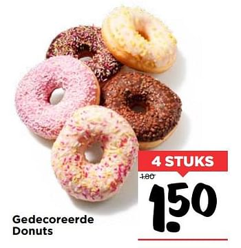 Aanbiedingen Gedecoreerde donuts - Huismerk Vomar - Geldig van 22/10/2017 tot 28/10/2017 bij Vomar