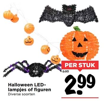 Aanbiedingen Halloween ledlampjes of figuren - Huismerk Vomar - Geldig van 22/10/2017 tot 28/10/2017 bij Vomar