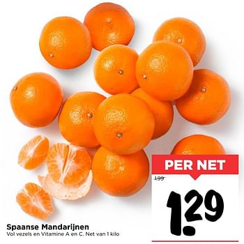 Aanbiedingen Spaanse mandarijnen - Huismerk Vomar - Geldig van 22/10/2017 tot 28/10/2017 bij Vomar