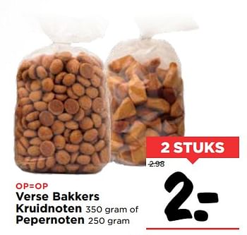 Aanbiedingen Verse bakkers kruidnoten - Huismerk Vomar - Geldig van 22/10/2017 tot 28/10/2017 bij Vomar