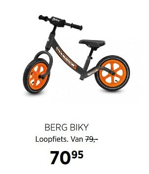 Aanbiedingen Berg biky loopfiets - Berg - Geldig van 17/10/2017 tot 28/11/2017 bij Babypark