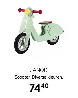 Aanbiedingen Janod scooter - Janod - Geldig van 17/10/2017 tot 28/11/2017 bij Babypark