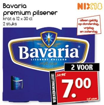 Aanbiedingen Bavaria premium pilsener - Bavaria - Geldig van 23/10/2017 tot 28/10/2017 bij Agrimarkt