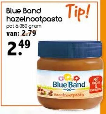 Aanbiedingen Blue band hazelnootpasta - Blue Band - Geldig van 23/10/2017 tot 28/10/2017 bij Agrimarkt