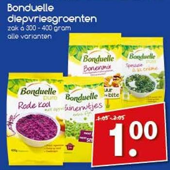 Aanbiedingen Bonduelle diepvriesgroenten - Bonduelle - Geldig van 23/10/2017 tot 28/10/2017 bij Agrimarkt