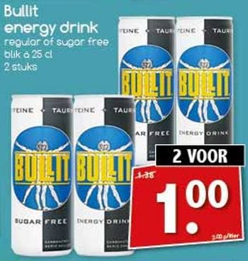 Aanbiedingen Bullit energy drink - Bullit - Geldig van 23/10/2017 tot 28/10/2017 bij Agrimarkt