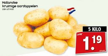 Aanbiedingen Hollandse aardappelen - Huismerk - Agrimarkt - Geldig van 23/10/2017 tot 28/10/2017 bij Agrimarkt