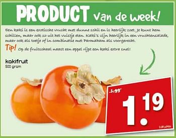 Aanbiedingen Kakifruit - Huismerk - Agrimarkt - Geldig van 23/10/2017 tot 28/10/2017 bij Agrimarkt