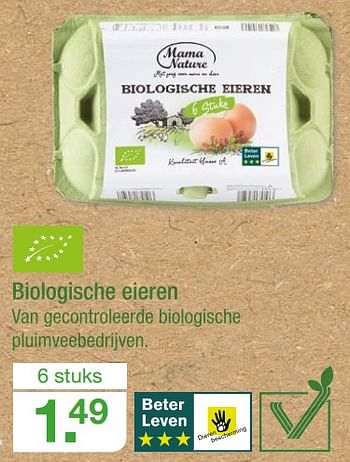 Aanbiedingen Biologische eieren - Huismerk - Aldi - Geldig van 23/10/2017 tot 29/10/2017 bij Aldi