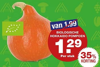 Aanbiedingen Biologische hokkaido pompoen - Huismerk - Aldi - Geldig van 23/10/2017 tot 29/10/2017 bij Aldi