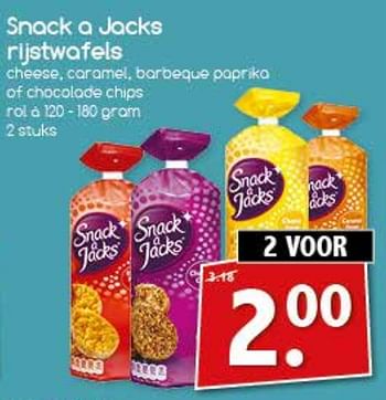 Aanbiedingen Snack a jacks rijstwafels - Snack a Jacks - Geldig van 23/10/2017 tot 28/10/2017 bij Agrimarkt