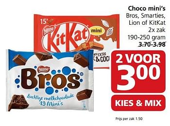 Aanbiedingen Choco mini`s - Nestlé - Geldig van 23/10/2017 tot 29/10/2017 bij Jan Linders