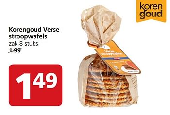 Aanbiedingen Korengoud verse stroopwafels - Korengoud - Geldig van 23/10/2017 tot 29/10/2017 bij Jan Linders