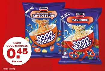 Aanbiedingen Unox good noodles - Unox - Geldig van 23/10/2017 tot 29/10/2017 bij Aldi
