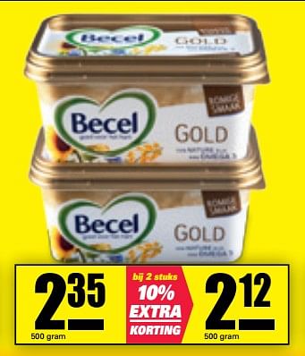 Aanbiedingen Becel gold - Becel - Geldig van 23/10/2017 tot 29/10/2017 bij Nettorama