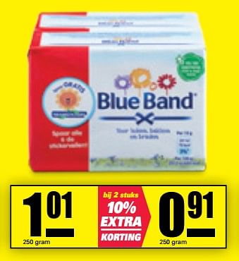 Aanbiedingen Blue band - Blue Band - Geldig van 23/10/2017 tot 29/10/2017 bij Nettorama