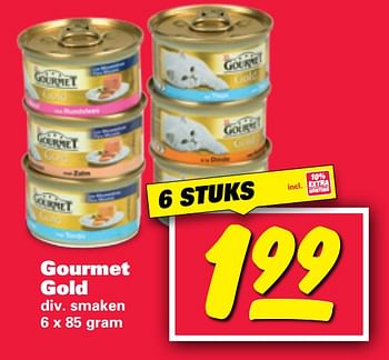 Aanbiedingen Gourmet gold - Purina - Geldig van 23/10/2017 tot 29/10/2017 bij Nettorama