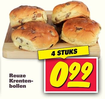 Aanbiedingen Reuze krentenbollen - Huismerk - Nettorama - Geldig van 23/10/2017 tot 29/10/2017 bij Nettorama