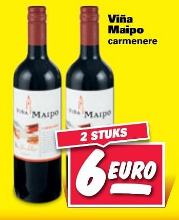 Aanbiedingen Viña maipo - Rode wijnen - Geldig van 23/10/2017 tot 29/10/2017 bij Nettorama