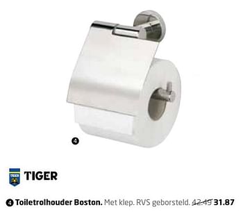 Aanbiedingen Toiletrolhouder boston - Tiger - Geldig van 23/10/2017 tot 29/10/2017 bij Formido