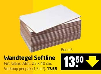 Aanbiedingen Wandtegel softline - Huismerk - Formido - Geldig van 23/10/2017 tot 29/10/2017 bij Formido