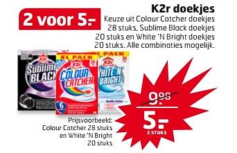 Aanbiedingen Colour catcher en white `n bright - K2R - Geldig van 24/10/2017 tot 29/10/2017 bij Trekpleister