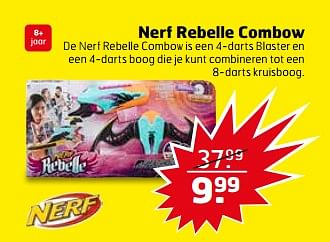 Aanbiedingen Nerf rebelle combow - Nerf - Geldig van 24/10/2017 tot 29/10/2017 bij Trekpleister