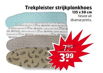 Aanbiedingen Trekpleister strijkplankhoes - Huismerk - Trekpleister - Geldig van 24/10/2017 tot 29/10/2017 bij Trekpleister