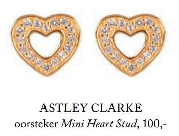 Aanbiedingen Astley clarke oorsteker mini heart stud - Astley Clarke - Geldig van 05/09/2017 tot 31/12/2017 bij De Bijenkorf