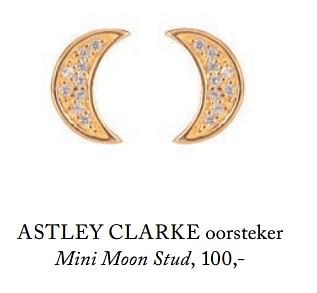 Aanbiedingen Astley clarke oorsteker mini moon stud - Astley Clarke - Geldig van 05/09/2017 tot 31/12/2017 bij De Bijenkorf