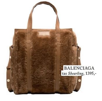 Aanbiedingen Balenciaga tas shearling - Balenciaga - Geldig van 05/09/2017 tot 31/12/2017 bij De Bijenkorf