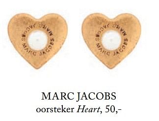 Aanbiedingen Marc jacobs oorsteker heart - Marc Jacobs - Geldig van 05/09/2017 tot 31/12/2017 bij De Bijenkorf