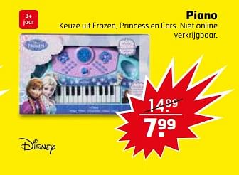Aanbiedingen Piano - Disney - Geldig van 24/10/2017 tot 29/10/2017 bij Trekpleister
