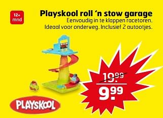Aanbiedingen Playskool roll `n stow garage - Playskool - Geldig van 24/10/2017 tot 29/10/2017 bij Trekpleister