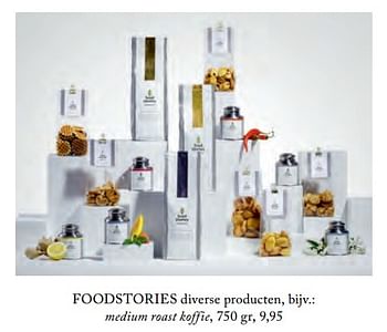 Aanbiedingen Foodstories divere poducten medium roast koffie - Foodstories - Geldig van 08/10/2017 tot 23/11/2017 bij De Bijenkorf