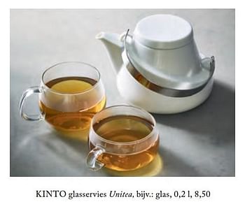 Aanbiedingen Kinto glasservies unitea - Kinto - Geldig van 08/10/2017 tot 23/11/2017 bij De Bijenkorf